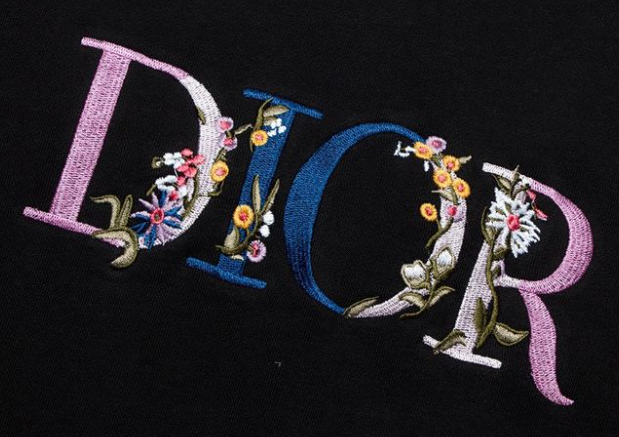 Dior Logo Floreale felpa crew neck